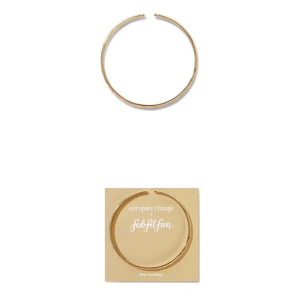 New Our Spare Change Skinny Floral Cuff Bracelet 18K Gold Plated - Picture 13 of 16